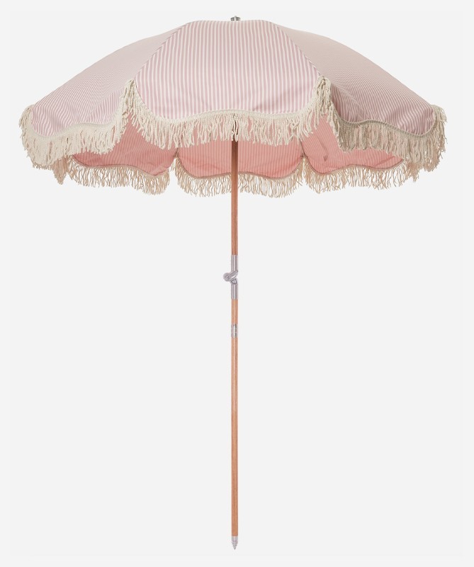 Premium Beach Umbrella - Laurens Pink Stripe