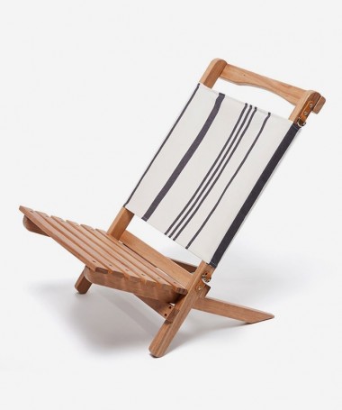 Chaise Pliable - Black Stripe -