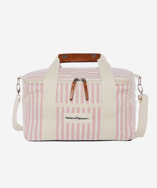 Cooler Bag - Pink Stripe - Cooler Bag - Pink Stripe -